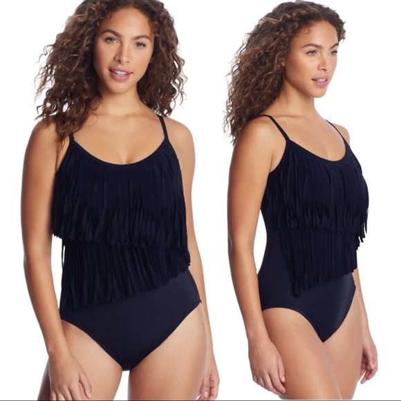 MAGICSUIT Swim Shakira One-Piece Swimsuit Fringe 8 - Picture 1 of 11
